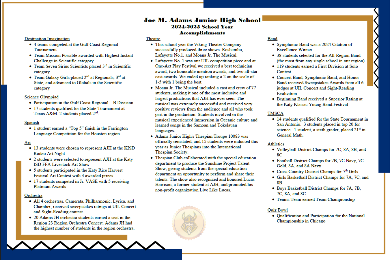 AJH Awards 24-25